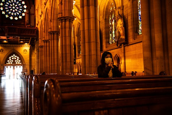 Mass will be held for small groups at Sydney's St Mary's Cathedral and other churches around the state from tomorrow. 