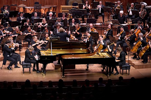 Pianists Lucas and Arthur Jussen perform Poulenc with the Sydney Symphony Orchestra. The works have not been performed by the SSO for many years. 
