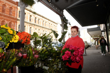 Flowers Vassette florist Gaylene Pearce says Brunswick Street’s character is “precious and irreplaceable”.
