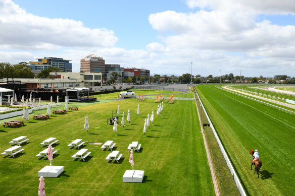 Crowds have been locked out of Victorian racetracks since All-Star Mile day.