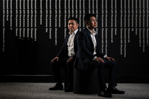 Dimitry (left) and Aengus Tran. 