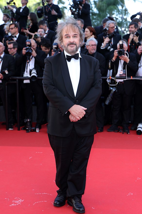 Peter Jackson en la alfombra roja de la inauguración del Festival de Cine de Cannes de este año.