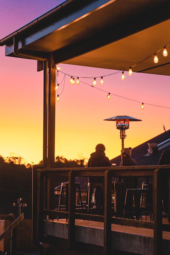 The Katoomba brewpub has a deck with outdoor seating. 