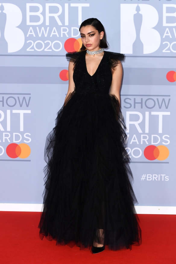 Charli XCX attends the Brit Awards in 2020.