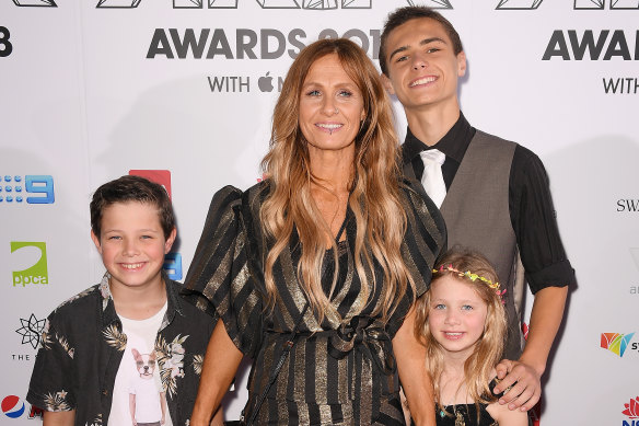 Kasey Chambers made the ARIAs a family affair, attending with her children Arlo, Poet and Talon. 