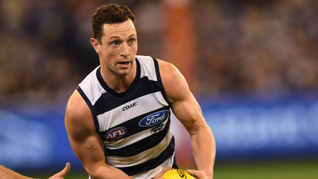 Darcy Lang playing for the Cats last year.