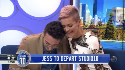 Joe Hildebrand sobbed as Jessica Rowe announced her departure.