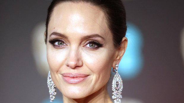 Angelina Jolie arrives at the BAFTA Awards last month.