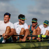 Australia’s men’s four crew: Timothy Masters, Fergus Hamilton, Jack Robertson and Alex Hill.