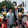 Indonesian President Prabowo Subianto and Australian Prime Minister Anthony Albanese in Jakarta on Friday. 
