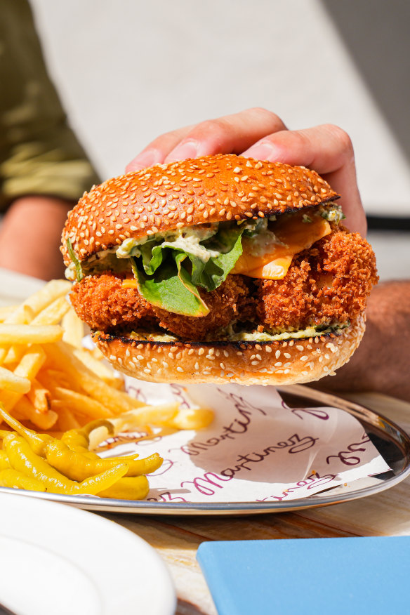 The fantastic fish burger.