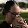 Kristy Gatt with son Blake, who was hospitalised with RSV after missing the window for free immunisation.