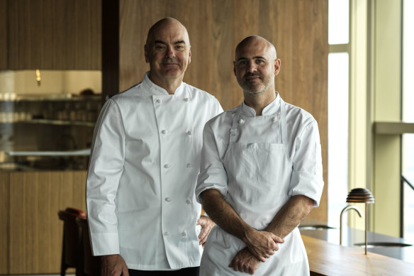 Culinary advisor Mark Best (left) and executive chef Michael Greenlaw at Atria.