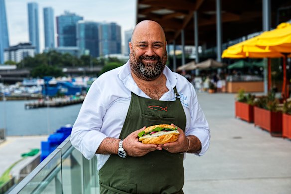 Chef Somer Sivrioglu’s new takeaway spot Hamsi Street opens next to Hamsi Taverna at Sydney Fish Market.