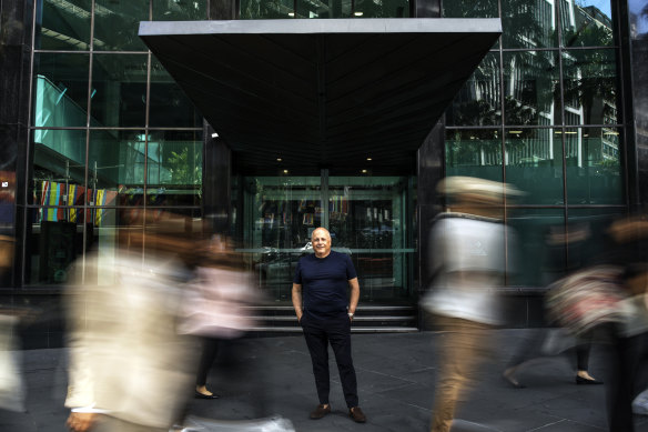Chris Lucas at the site of Grill Americano Sydney, set to open in September 2025. 