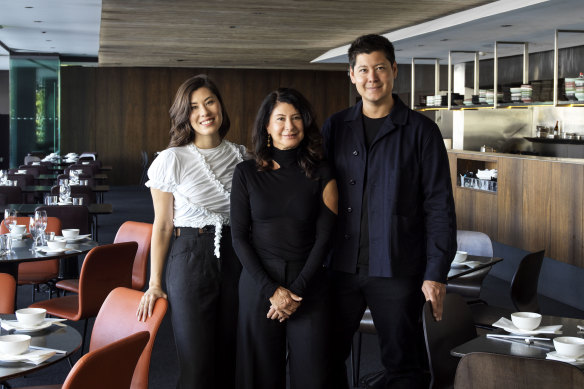 (From left) Isabella, Givie and Duan Wong are carrying on The Malaya’s legacy. 