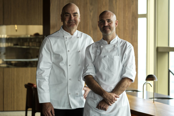 Culinary advisor Mark Best (left) and executive chef Michael Greenlaw at Atria.