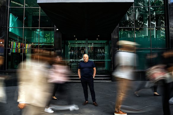 Chris Lucas at the site of Grill Americano Sydney, set to open in September 2025. 