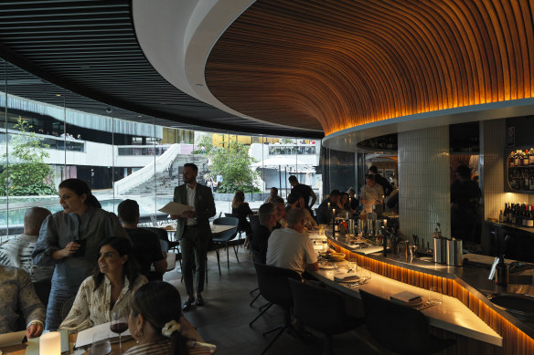The modern Middle Eastern restaurant is located at Martin Place.