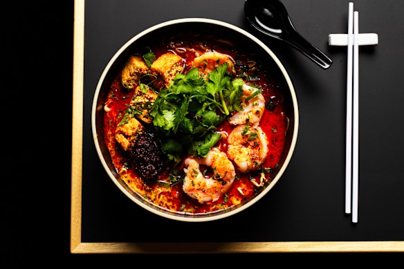The Malaya’s spin on prawn laksa.