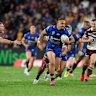 Dylan Walker makes a break for the Eels.