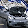 A Volkswagen electric car factory in Emden, Germany.