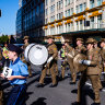Muted Anzac Day commemorations last year. 