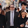Witness Brendan Clifton arrives at ICAC offices on Wednesday to give evidence.