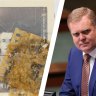 An image of Italian POW Michele Addona that is disintegrating in the National Archives and Speaker Tony Smith.
