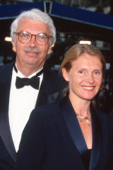 Sophie Toscan du Plantier pictured with her husband, Daniel, in Cannes in 1996. 