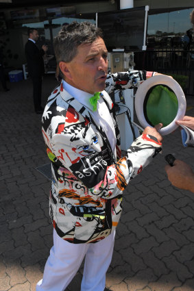 Funky: Neil Paine struts his stuff at Rosehill.