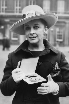 Caldwell after receiving an OBE at Buckingham Palace in London in 1970. 
