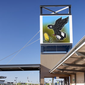 The winning artwork will be displayed atop the Cockburn train station tower, overlooking the Kwinana Freeway. 