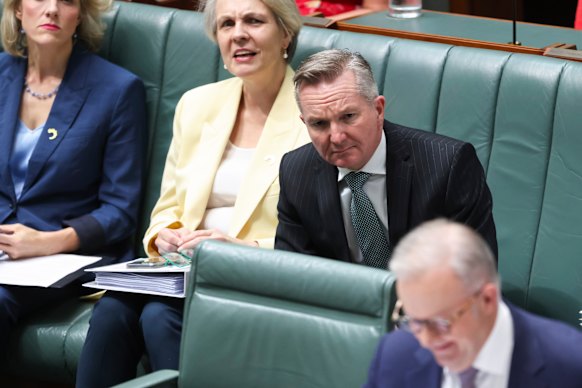 Minister for Climate Change and Energy Chris Bowen during question time.