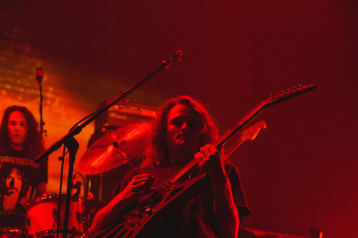 King Gizzard & The Lizard Wizard's Stu Mackenzie at the Forum on Thursday night.