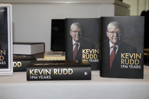 The PM Years, one of Kevin Rudd’s earlier tomes. 