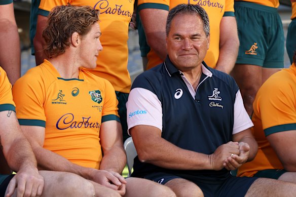 Dave Rennie in his days as Wallabies coach.