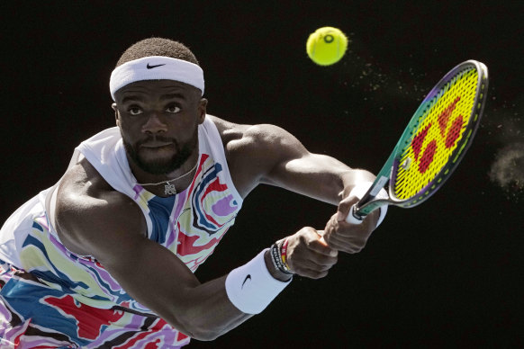 Frances Tiafoe is into the second round.