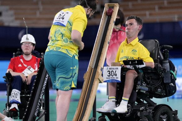 Australia’s Daniel Michel at the Tokyo Paralympics. 