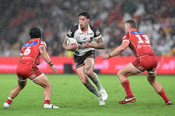 Jordan Riki returns for the Broncos this week.