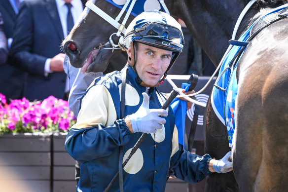 Jockey Luke Currie’s thumbs up only added to the training duo’s confidence around the stayer.