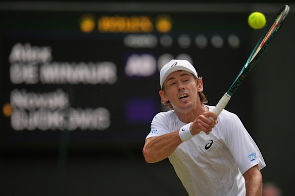 de minaur was unable to reach the quarkle-final quarter-final for the second year in a row.