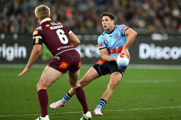 Mitchell Moses’ put on a passing and kicking masterclass in Origin II.