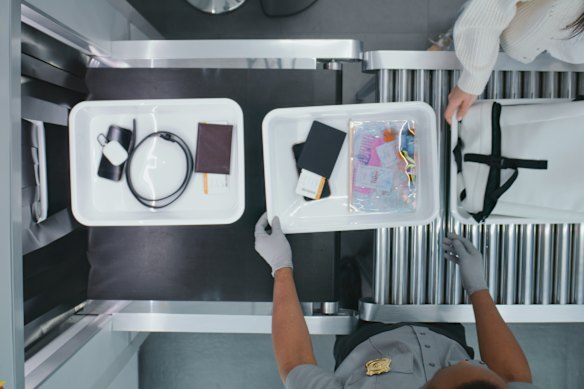 Make airport security a breeze by asking yourself what you really need on board (and pack the rest in your suitcase).