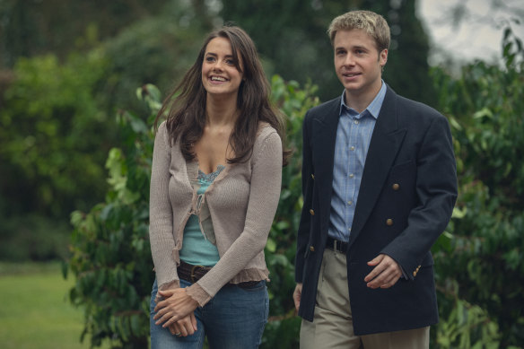 William (Ed McVey) and Kate (Meg Bellamy) in The Crown’s final season.