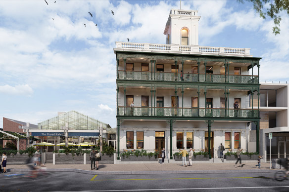 Billionaire Paul Little has renovated the Grand Hotel in Portarlington.