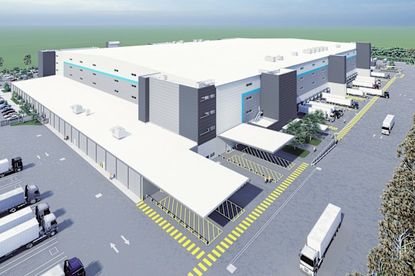 New Amazon facility would operate 24 hours a day, and have four levels each the size of about 18 rugby fields. 