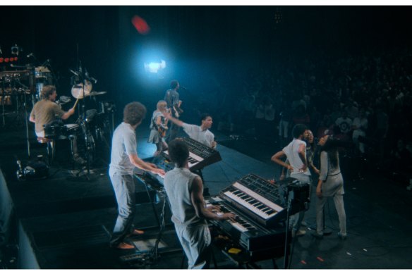 The re-release of Stop Making Sense has had audiences doing conga lines down the aisles.