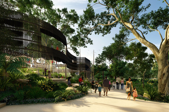 An adventure playground is planned for Victoria Park Barrambin.