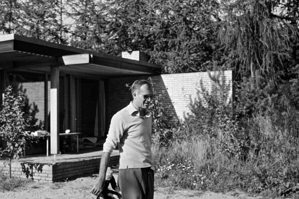 Sydney Opera House architect Jørn Utzon at his Hellebaek home. 